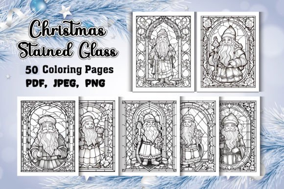 Christmas Stained Glass Coloring Pages Amp Review
