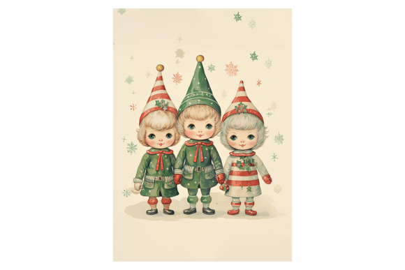 Elves Christmas Card Illustrations Review