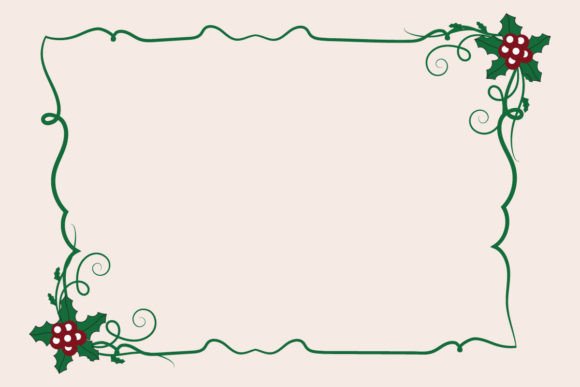 Holiday Christmas Square Border Frame Review