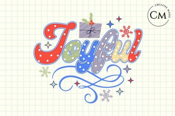 Joy Ful Winter Christmas PNG for Crafts