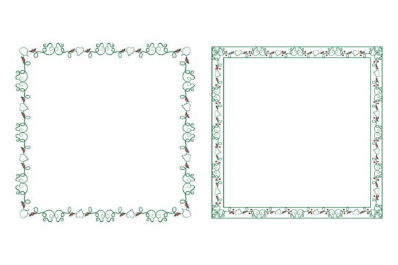 Ornament Christmas Square Border Frame: A Designer’s Review