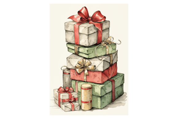 Presents Christmas Card: Illustrations for Branding