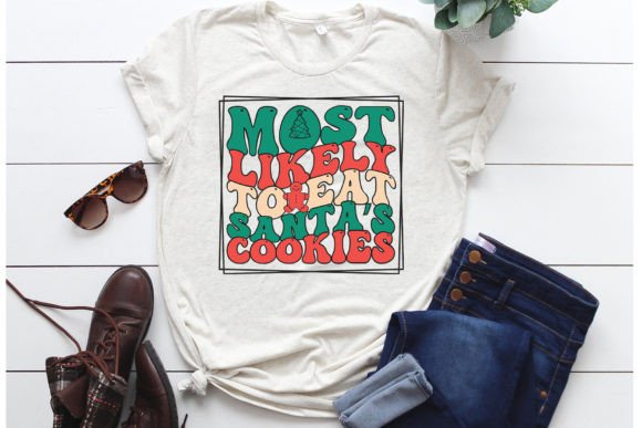 Retro Christmas Sublimation Design for T-Shirt Designs