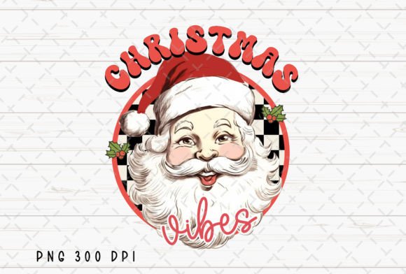 Retro Santa PNG: Festive Illustrations