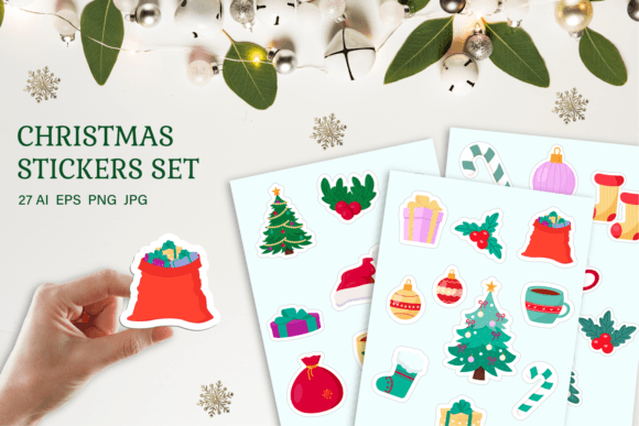 Review: A Set of Christmas Stickers 27 PNG for Embroidery