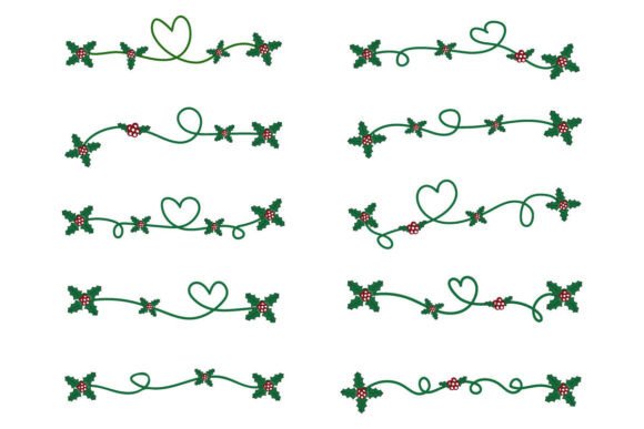 Review: Christmas Flourish Swirl Holly Ornament Design