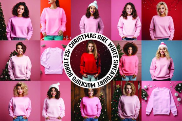 Review: Christmas Pink Sweatshirt Mockups Bundle