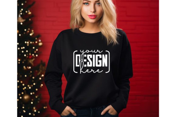 Reviewing Christmas Free Black Sweatshirt Mockups