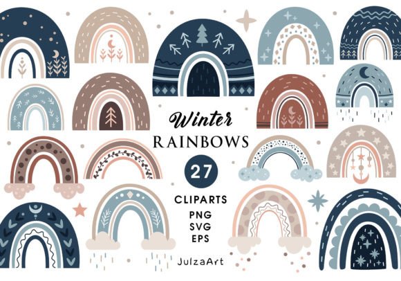 Winter Rainbow Clipart: A Designer’s Review