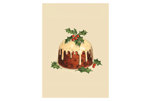 Xmas Pudding Christmas Card Illustrations Review